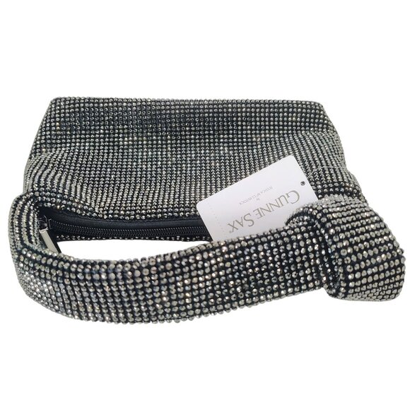 Gunne Sax by Jessica McClintock Etta Diamond Mesh Evening Bag NWT Black - Picture 7 of 10